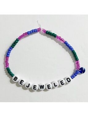Taylor Swift Eras Tour Friendship Bracelet Bejeweled Midnights w/ Charm